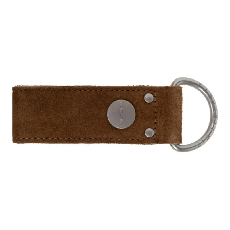 Carhartt WIP Leather Keychains Men's Brown-1