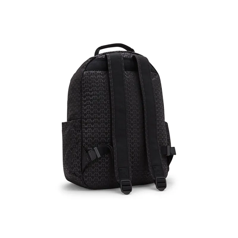 Kipling Polyamide Backpack Unisex Black Base With Letter Print-2