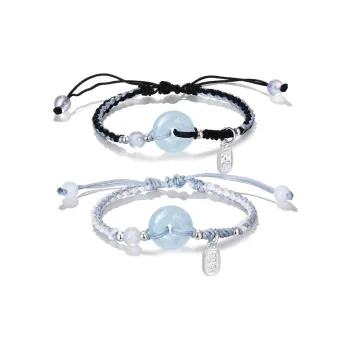 YOASOBI Colored Glaze Jade Bracelets Unisex
