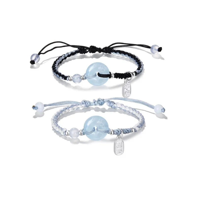 YOASOBI Colored Glaze Jade Bracelets Unisex-0