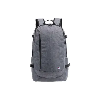 Champion Polyester Backpack Large Size Unisex Gray