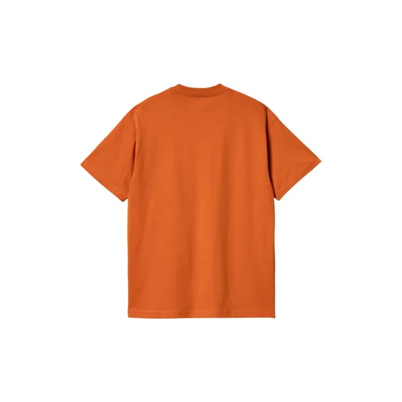 Carhartt WIP FW24 S/S Brush T Shirt T Shirt Men's Ginger Yellow-1