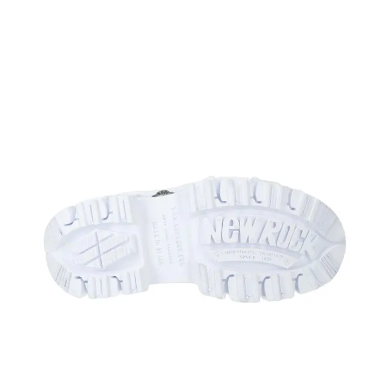 NEW ROCK High-Top Casual Shoes Unisex White-8