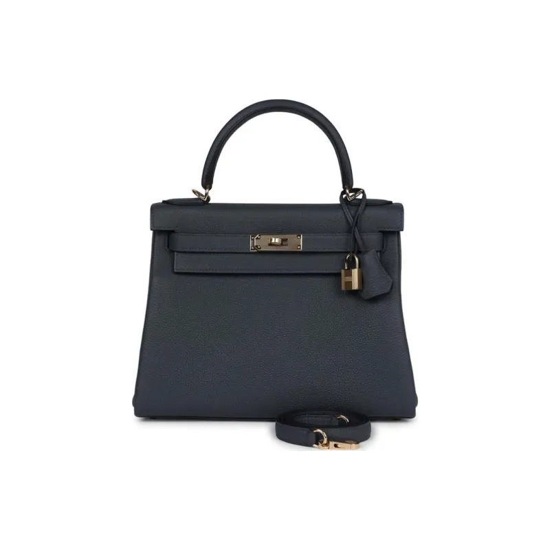 HERMES Togo Calfskin Kelly Bag Handbags Regular Women's H0 Misty Gray-0