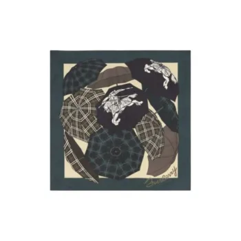 Burberry Umbrella Printed Finished-Edge Scarf