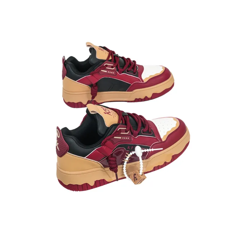 KFT Puffy Shoes Cushioning, Abrasion Resistant, Height Increasing Low Top Skateboard Shoes Unisex-2