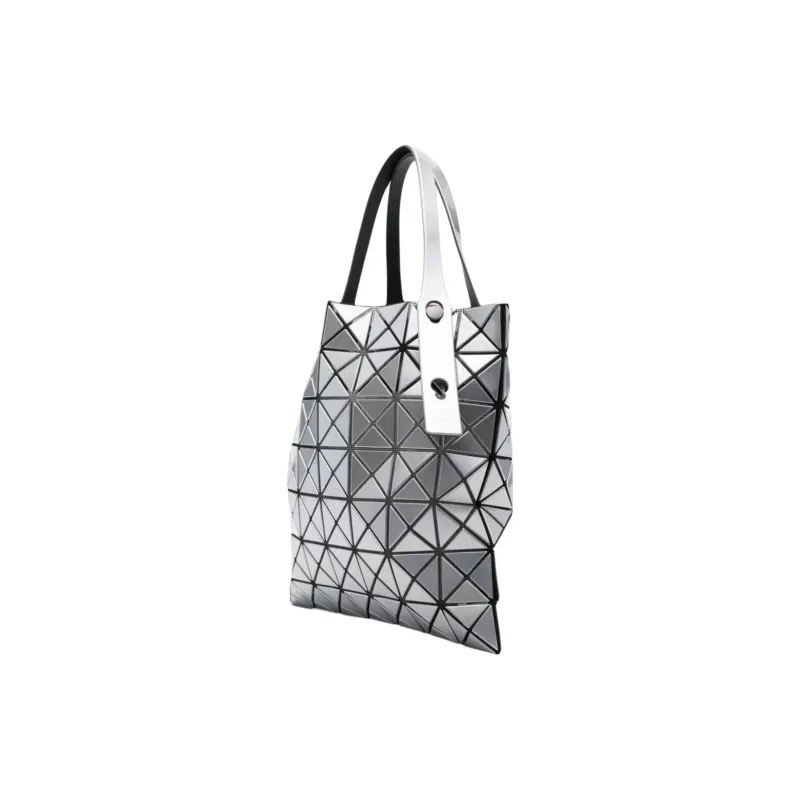 ISSEY MIYAKE Polyester Tote Bag, Shopping Bag, Handbag Women's Silver-1