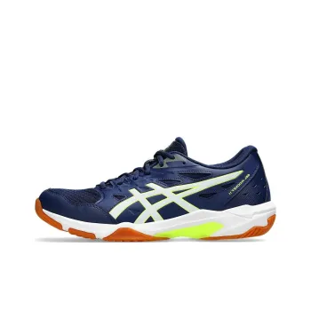 Asics Gel Rocket 11 Anti Slip Wear Resistant Low Top Training Shoes Unisex Blue Yellow