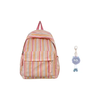 KAMLUI Nylon Backpack Regular Unisex Pink Yellow Sky Blue