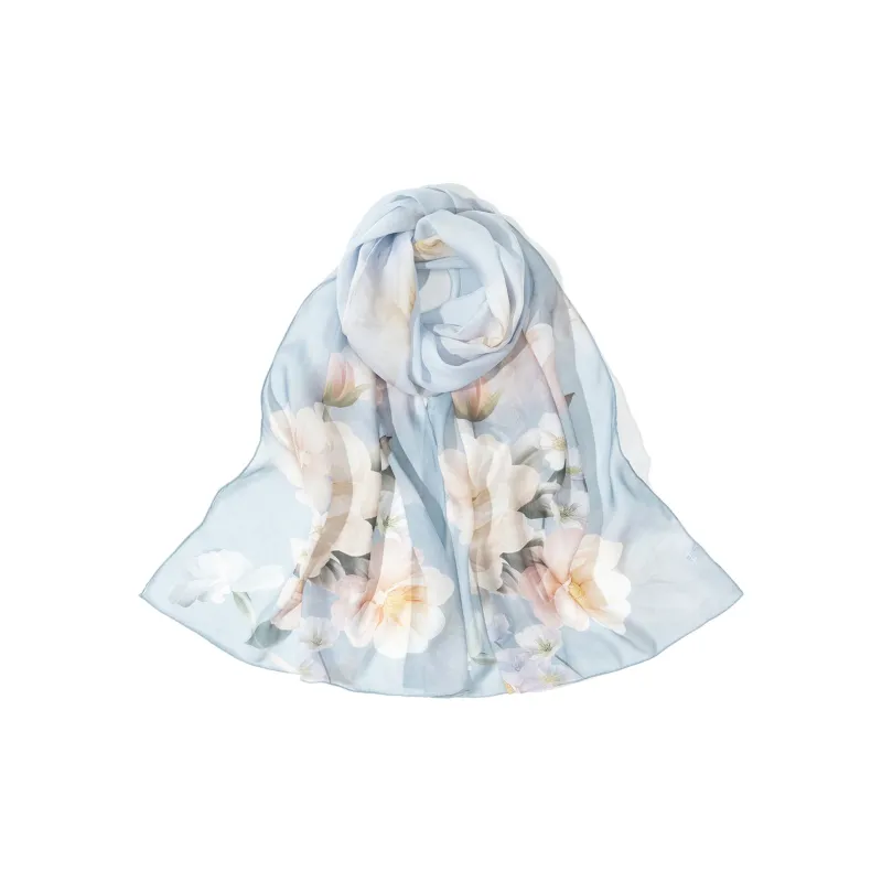 Shanghai Story 100% Mulberry Silk Silk Scarves Women's Imperial Flower Evening Gift Box Set-6