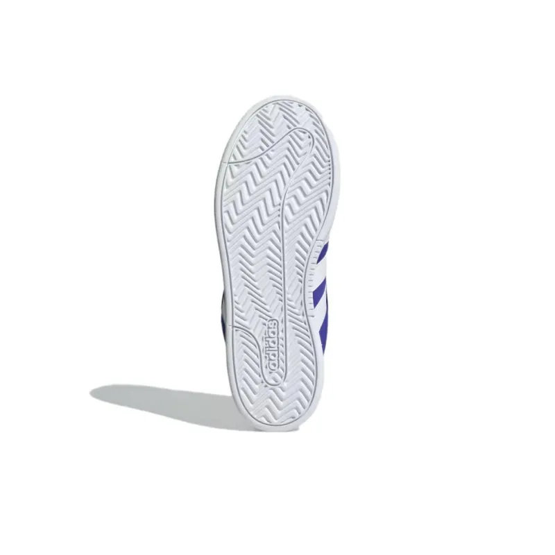 Adidas GRAND COURT ALPHA Anti Slip Wear Resistant Low Top Skateboard Shoes Unisex Blue White-4