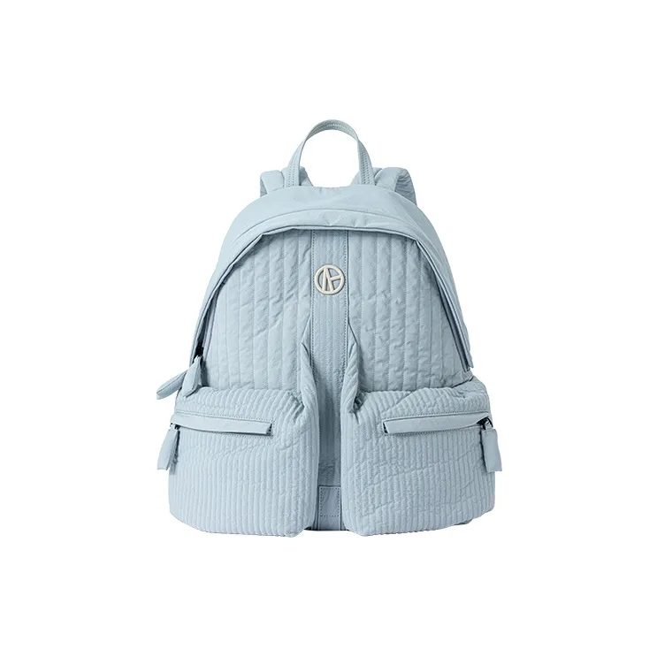 VANESSA HOGAN Fabric Backpack Regular Unisex Black Blue/Light Blue-1