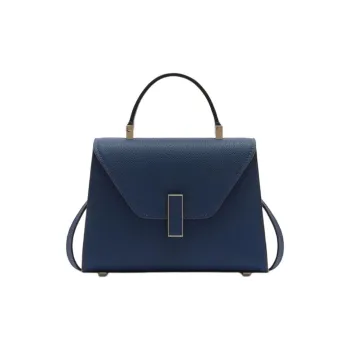 Valextra Iside Millepunte Calfskin Shoulder Bag, Crossbody Bag, Handbag Micro Women's Sapphire Blue
