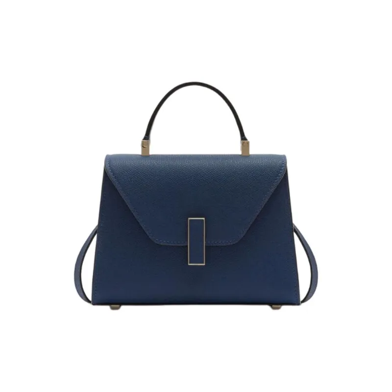 Valextra Iside Millepunte Calfskin Shoulder Bag, Crossbody Bag, Handbag Micro Women's Sapphire Blue-0