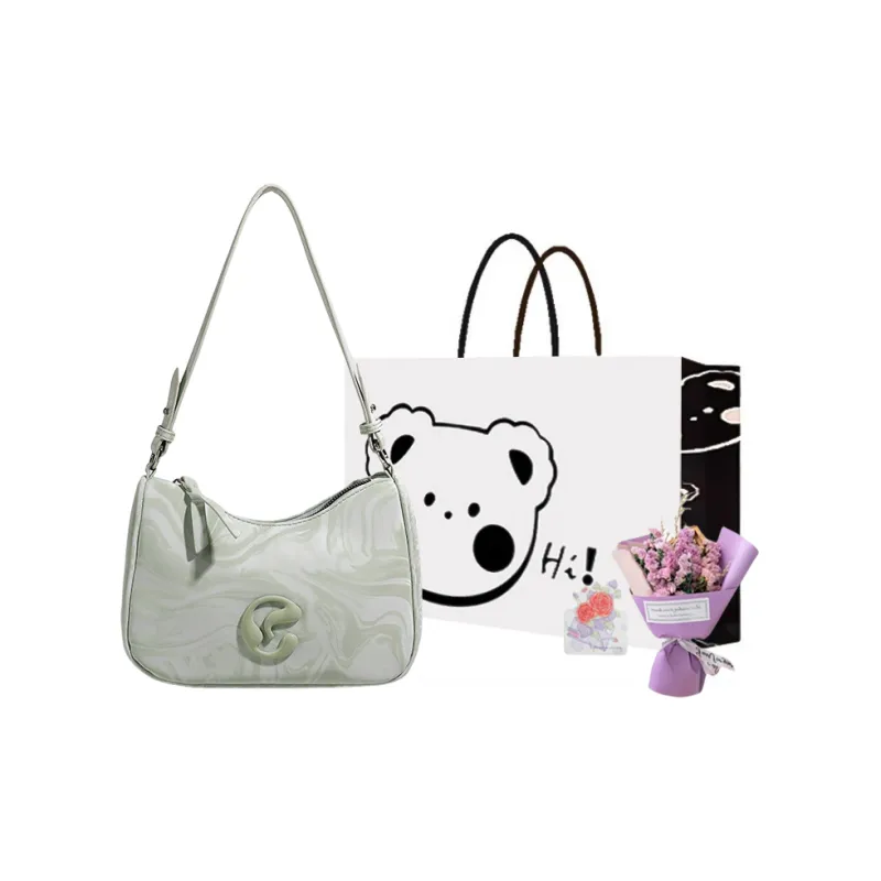 NX DOUGHNUT PU Handbag, Shoulder Bag Women's Green/Pink-3