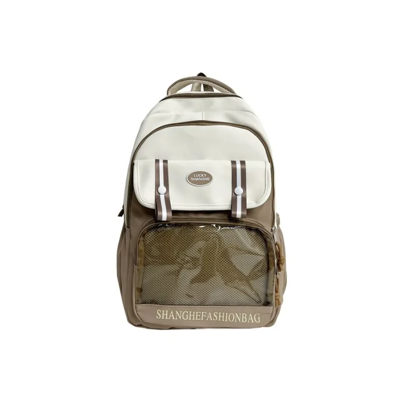 BALANG Composite Cloth Backpack Regular Unisex Black/Red/Coffee/Blue/Green-7