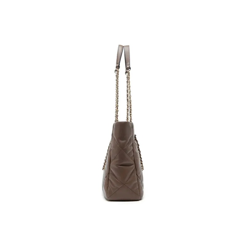 Montagut Sheepskin M Zip Tote Bag, Shoulder Bag Women's Black/Ecru/Yellow/Light Green/Stone Gray/Acorn/Ice Coffee-22