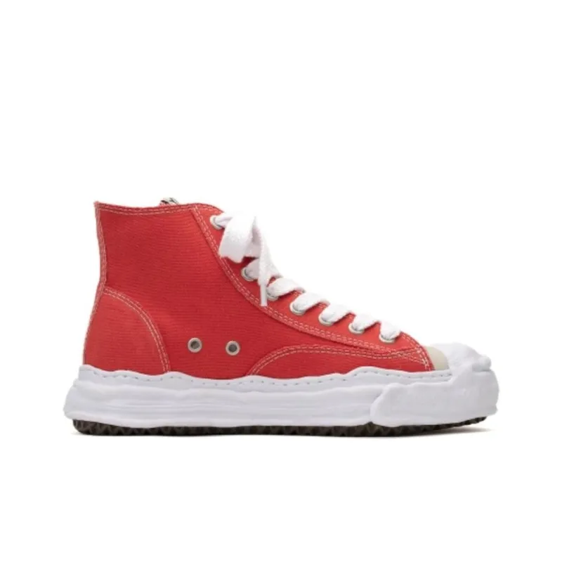 MIHARA YASUHIRO Hank High Top Canvas Shoes Unisex Orange-1