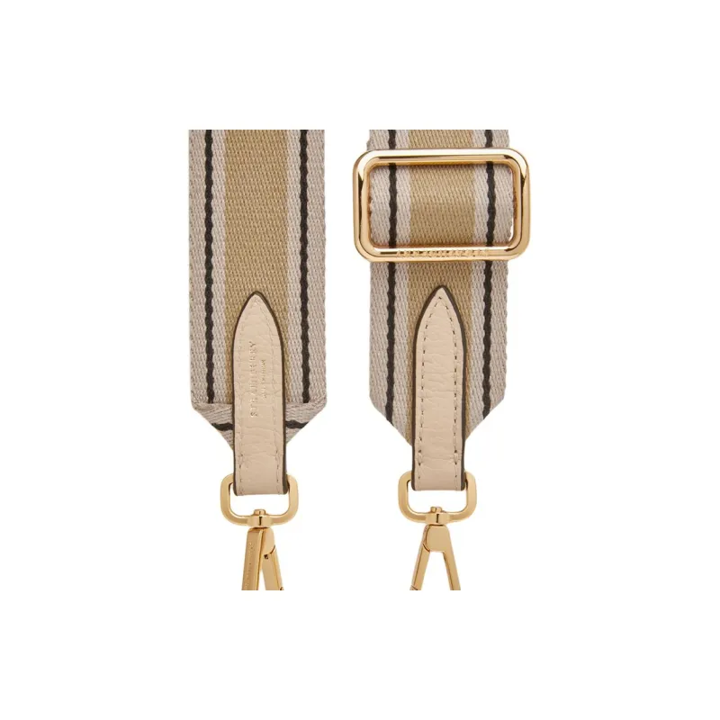 Strathberry Fabric Bag Straps Women's Mushroom/Yellow Wheat/Black Stripes-1