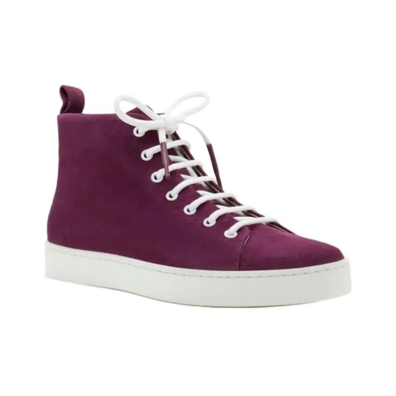 MANOLO BLAHNIK Semanadohi High-Top Skateboard Shoes Men's Dark Purple-2
