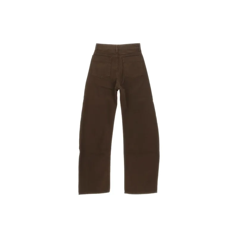 Lemaire High Waisted Curved Pants 'Espresso'-1