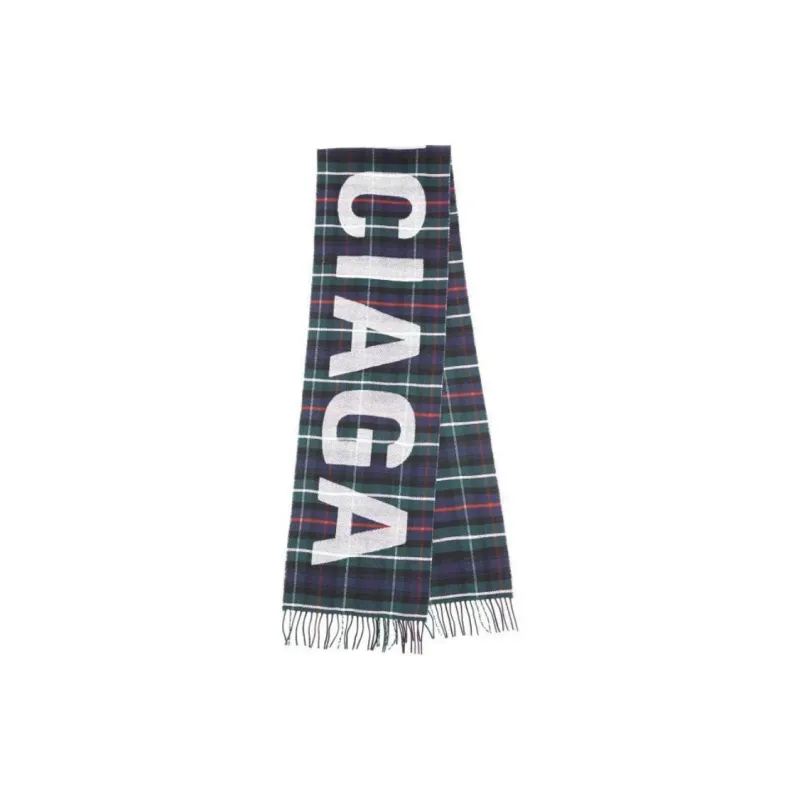 Balenciaga 2010s Tartan check Scarf-0