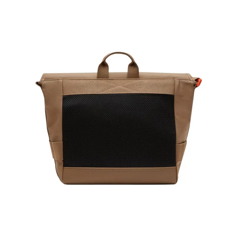 LACOSTE PVC Messenger Bag, One Shoulder Handbag, Crossbody Bag Regular Men's Brown-2