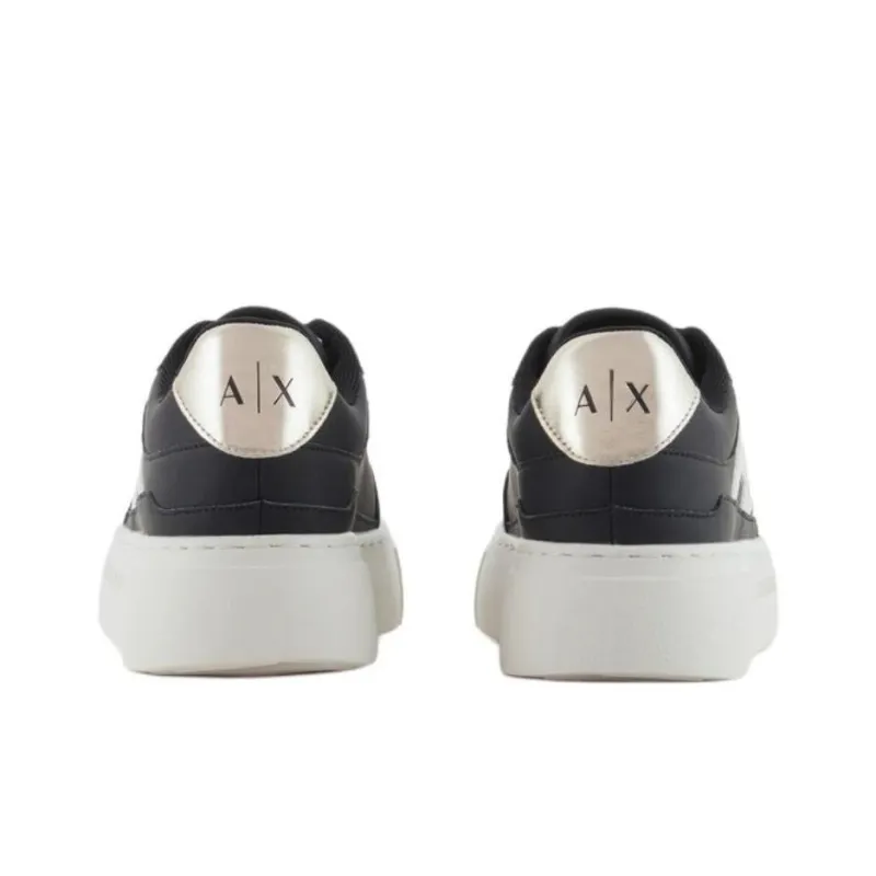 ARMANI EXCHANGEAE Low Top Skateboard Shoes Women's Black-4