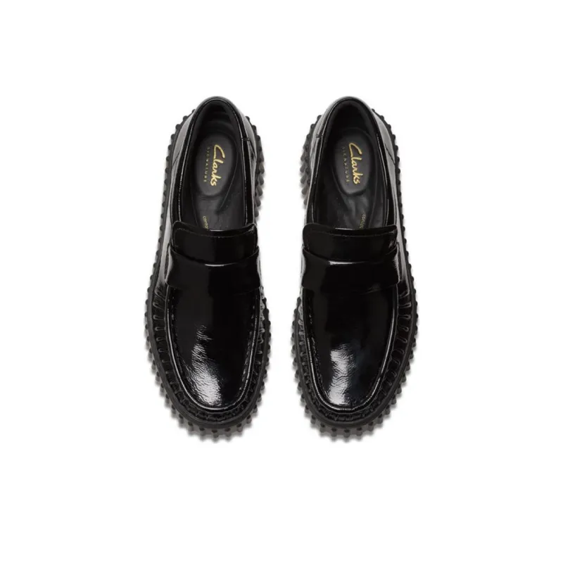Clarks Loafers 4cm Women's Black-3
