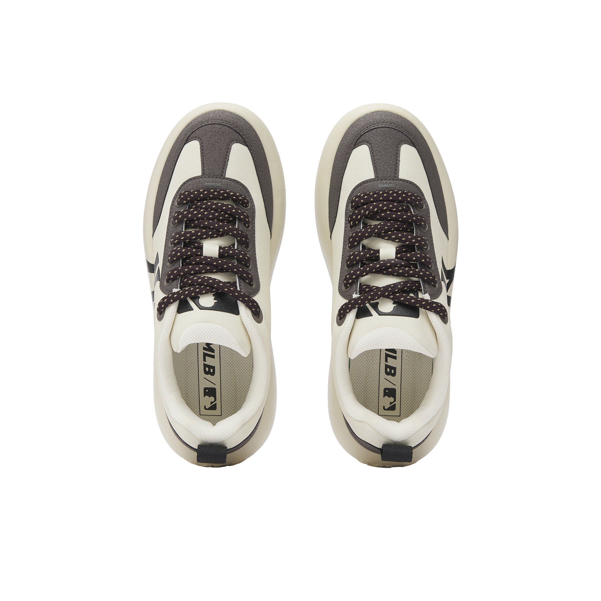 MLB公式 チャンキー クラシック ベースコア NY (Charcoal Grey) MLB Chunky Classic Skateboard Shoes Unisex Low-Top Charcoal