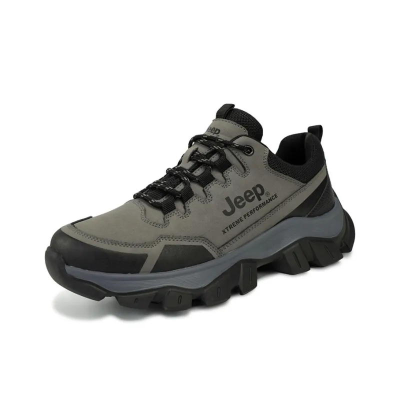 Jeep Slip Resistant Low Top Hiking Shoes Men's-9