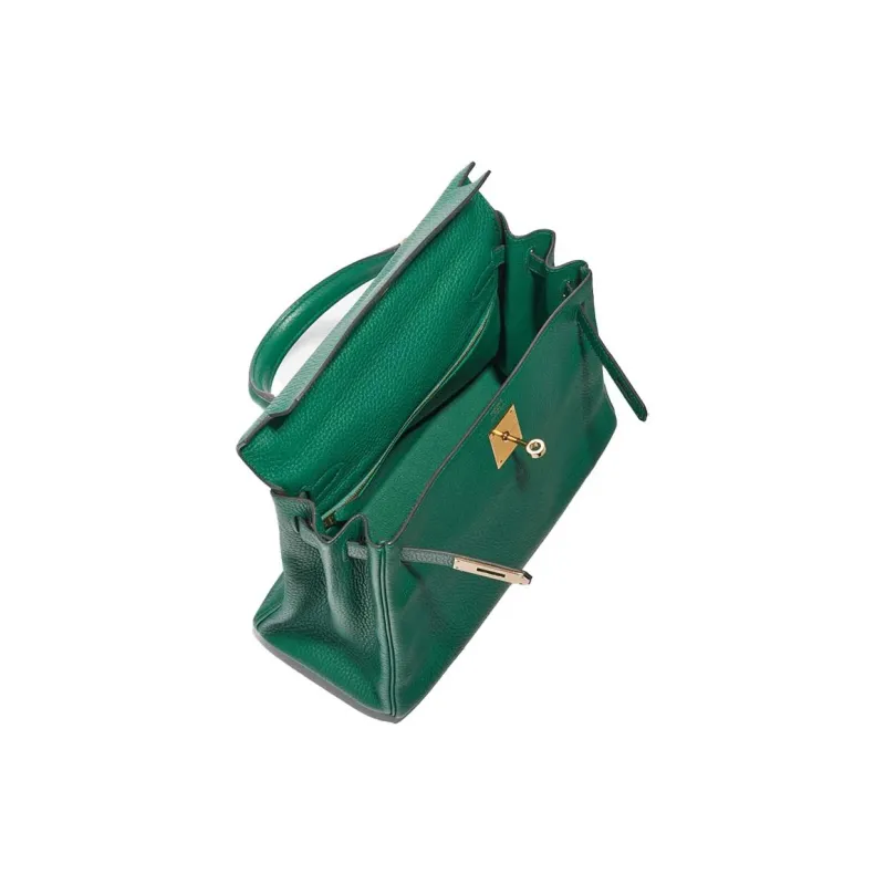 HERMES Kelly Togo Calfskin Kelly Bag Handbags Women's 6W Menthe Mint Green-4