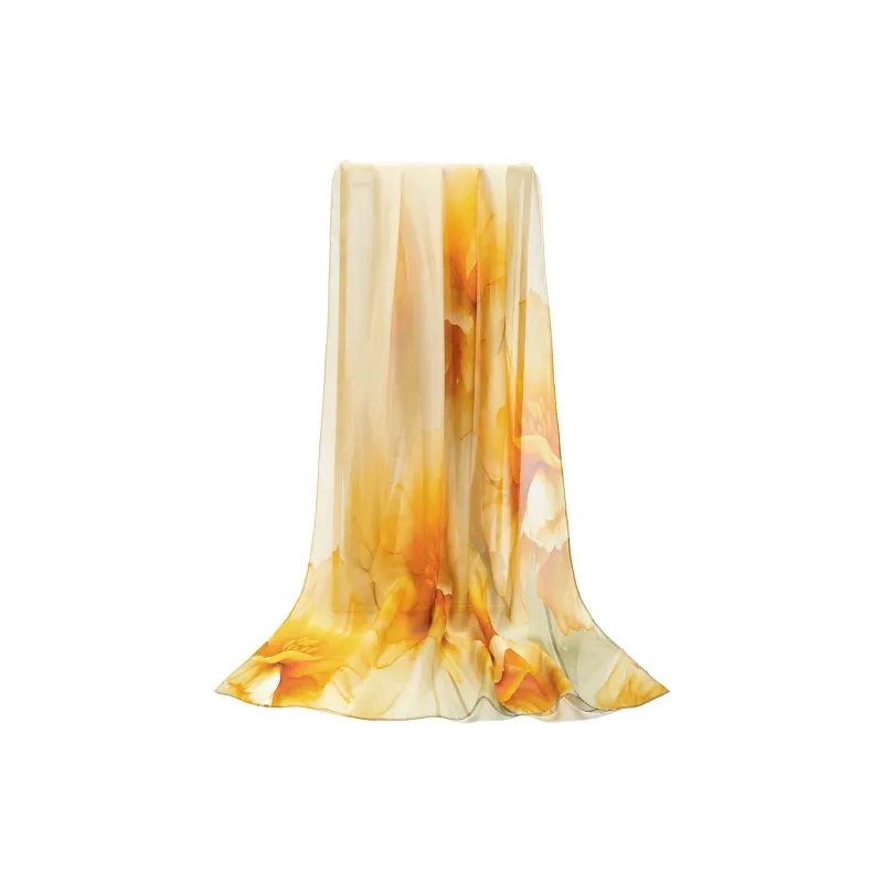 Shanghai Story 100% Mulberry Silk Silk Scarves Women's Imperial Flower Evening Gift Box Set-13