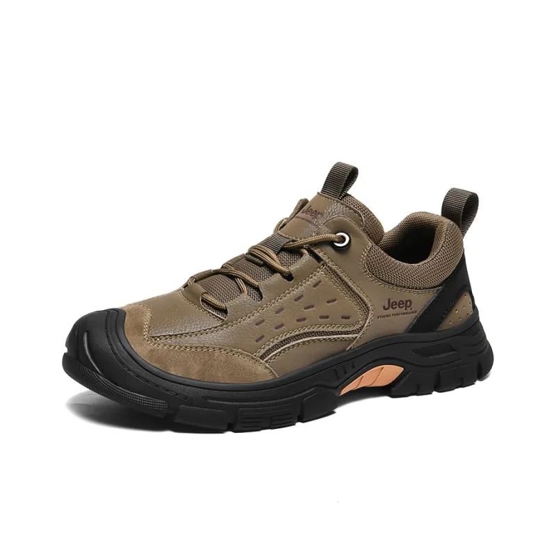 Jeep Outdoor Slip Resistant Abrasion Resistant Breathable Low Top Mountaineering & Hiking Shoes Men's-9