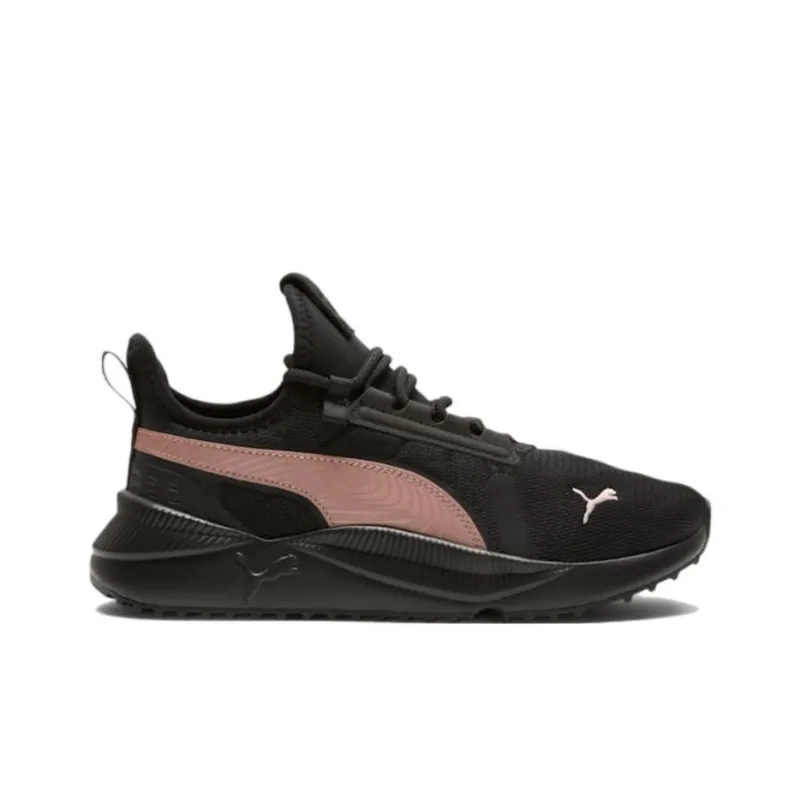 PUMA Pacer Future Slip Resistant Low Top Casual Running Shoes Unisex Black Gold-1