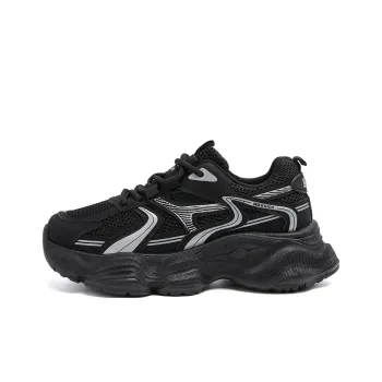 WARRIOR Chunky Sneakers Women's Low Top Gray