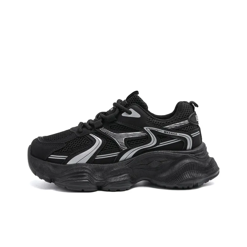 WARRIOR Chunky Sneakers Women's Low Top Gray-0