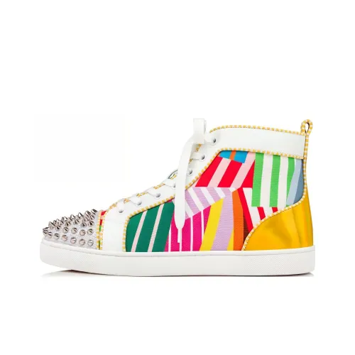 Christian Louboutin Skateboard Shoes Men Mid-Top Multicolor