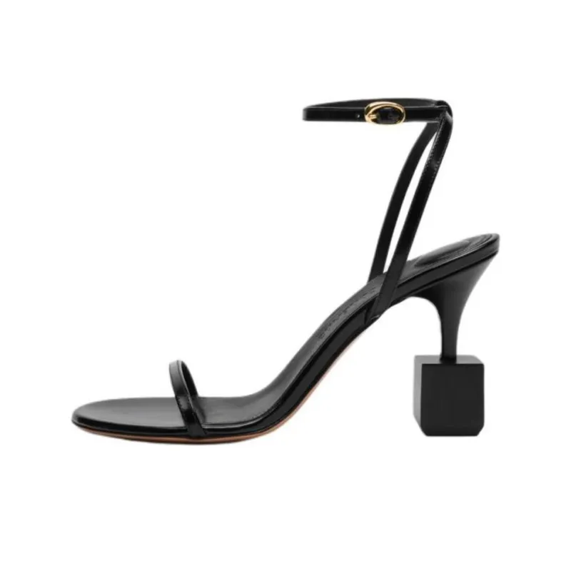 Jacquemus Les Strap Sandals 9cm Women's Black-0