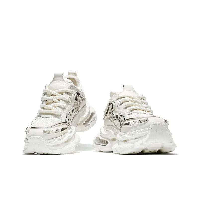 MOERBAI Breathable Height Increasing Low Top Chunky Sneakers Unisex-3
