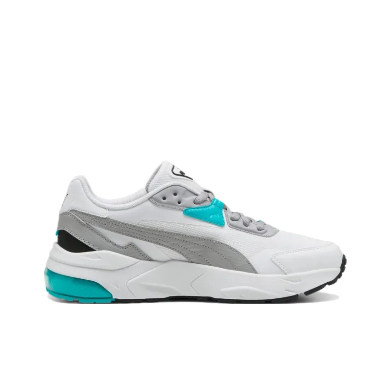 PUMA Mercedes AMG Petronas F1 Anti Slip Wear Resistant Low Top Casual Shoes Men's White-1