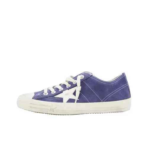 Golden Goose V-Star 2 Skateboard Shoes Men Low-Top Blue