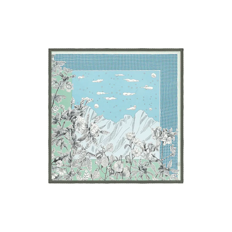 Shanghai Story 100% Mulberry Silk Silk Scarves Women's Spring Mountain In Sight Gift Box Set-10