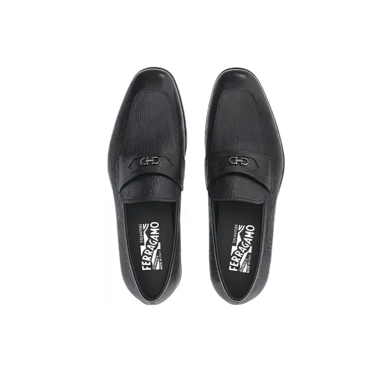 FERRAGAMO GANCINI Casual Shoes Men's Black-2