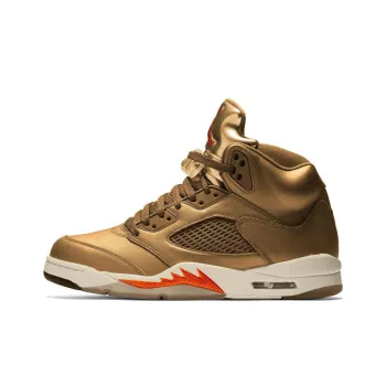 JORDAN 5 Retro Wnba Metallic Gold Brilliant Orange Women's