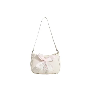 NX DOUGHNUT PU Handbags Shoulder Bags Regular Women's White/Silver