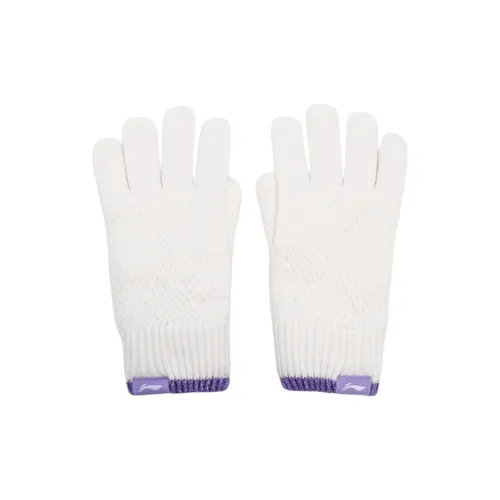 LiNing Viscose Knit Gloves Kids' Ivory