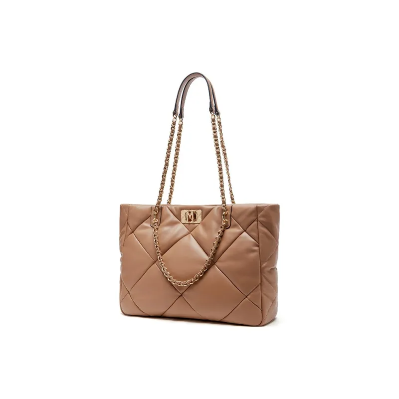 Montagut Sheepskin M Zip Tote Bag, Shoulder Bag Women's Black/Ecru/Yellow/Light Green/Stone Gray/Acorn/Ice Coffee-26