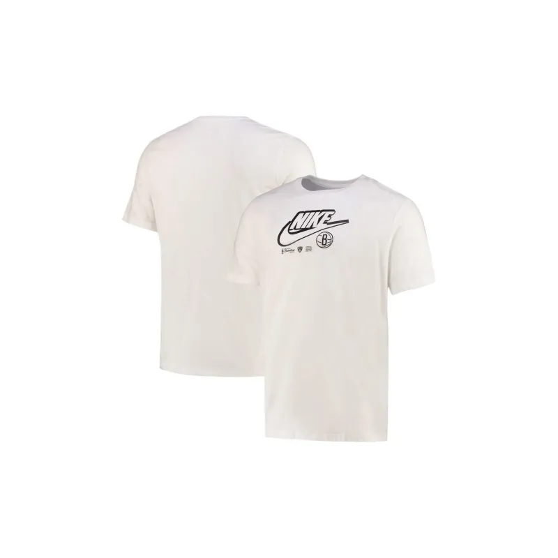 NBA Nike Essential Brook Nets T Shirt Men's White-2