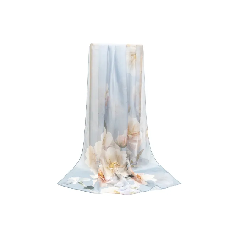 Shanghai Story 100% Mulberry Silk Silk Scarves Women's Imperial Flower Evening Gift Box Set-9